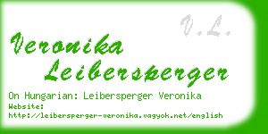 veronika leibersperger business card